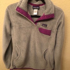 Patagonia Grey and Purple pullover